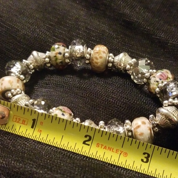 Multi Stone Stretch Bracelet - Picture 4 of 8